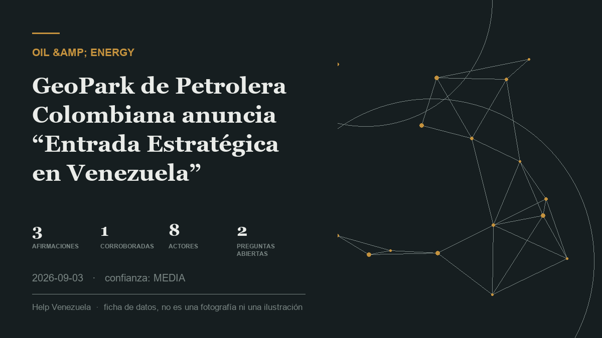 Editorial illustration for Petróleo y Energía