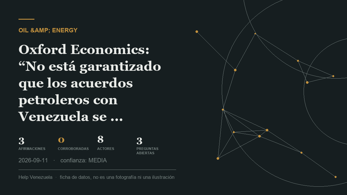 Editorial illustration for Petróleo y Energía
