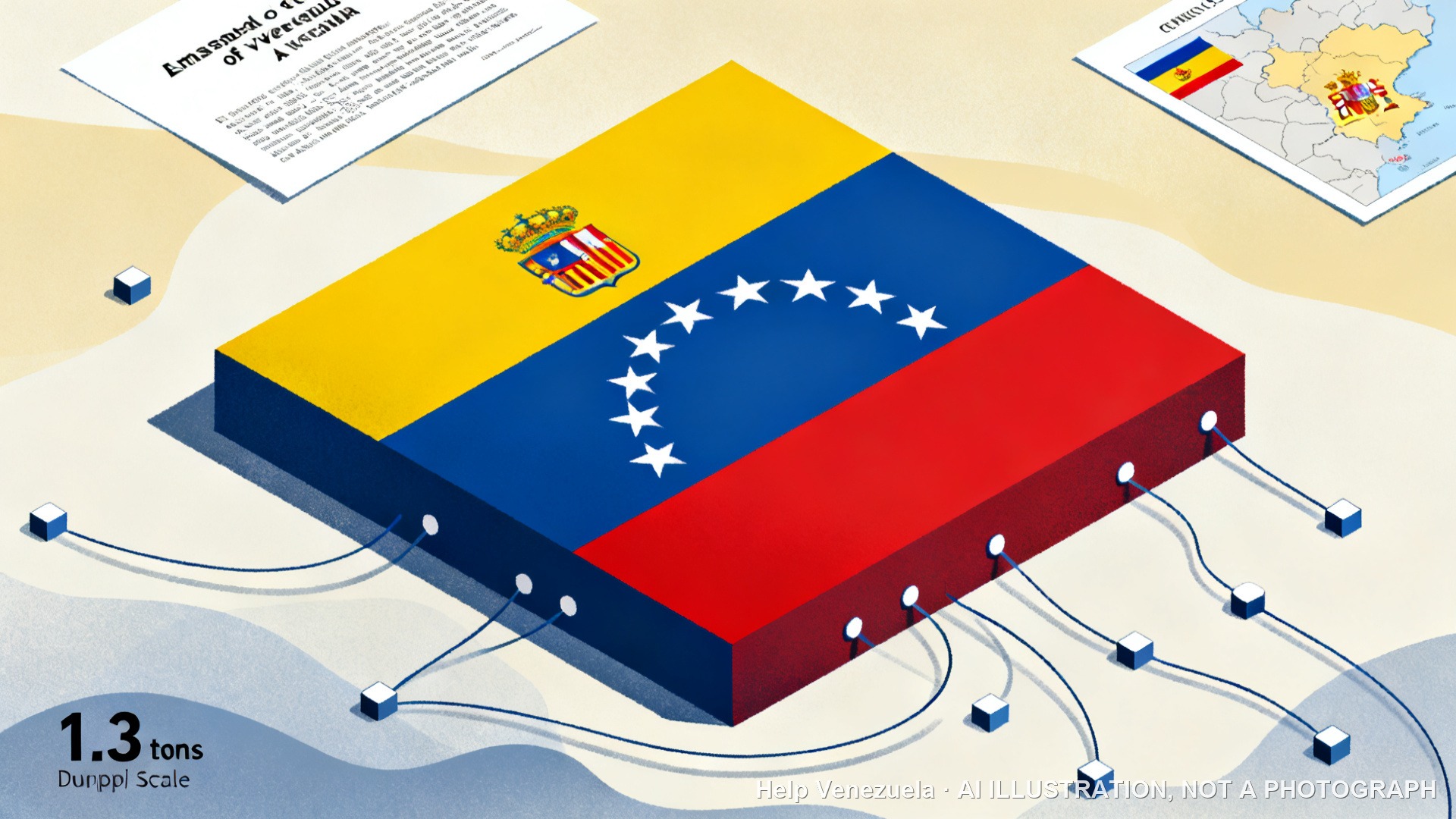 Editorial illustration for Humanitarian Aid
