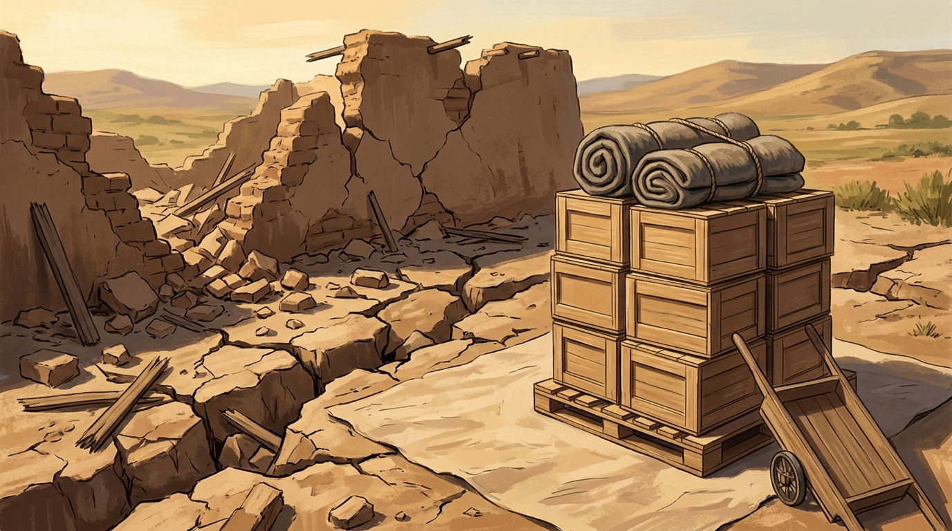 Editorial illustration for Humanitarian Aid