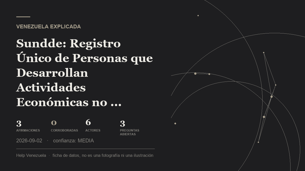 Editorial illustration for Venezuela Explicada