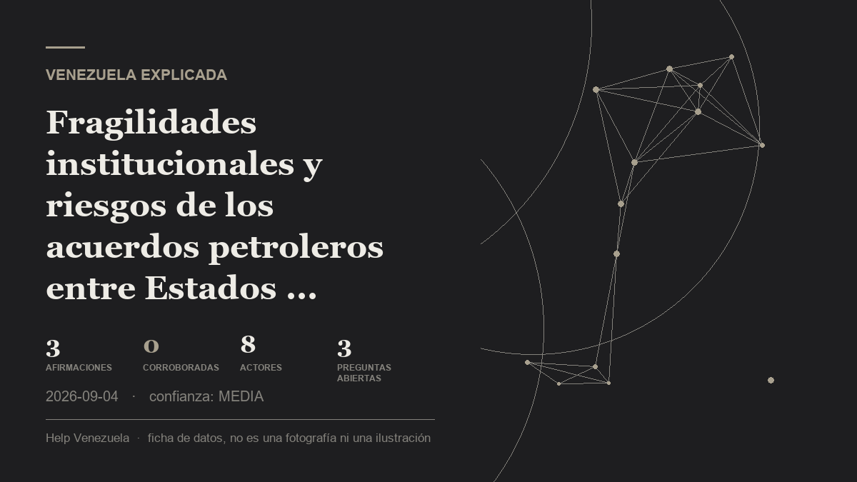 Editorial illustration for Venezuela Explicada